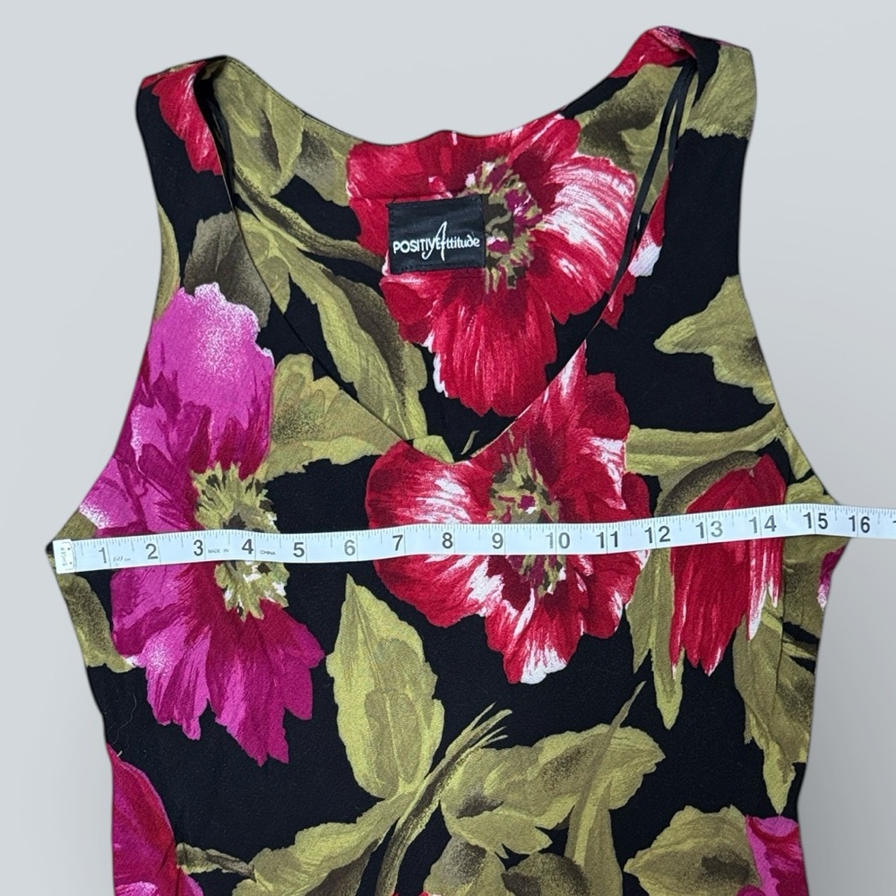 Positive Attitude Floral Sleeveless Maxi Dress - Picture 5 of 5